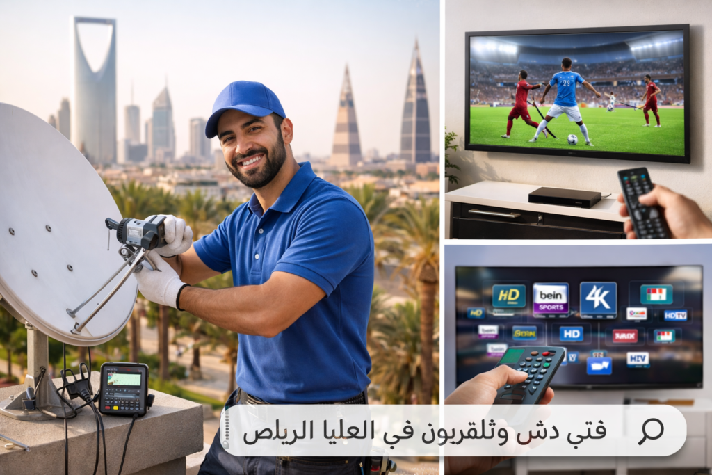 فني دش وتلفزيون في العليا الرياض