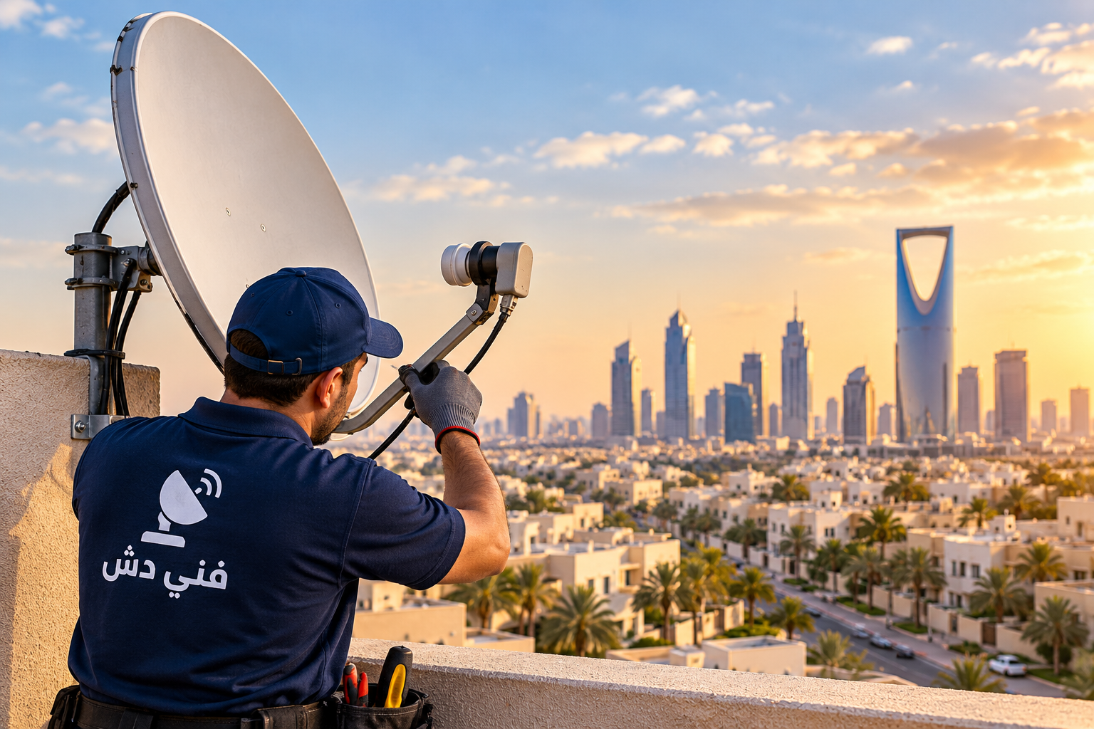 فني دش في حي الياسمين لخدمة المنازل