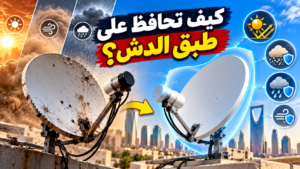 الحفاظ على طبق الدش